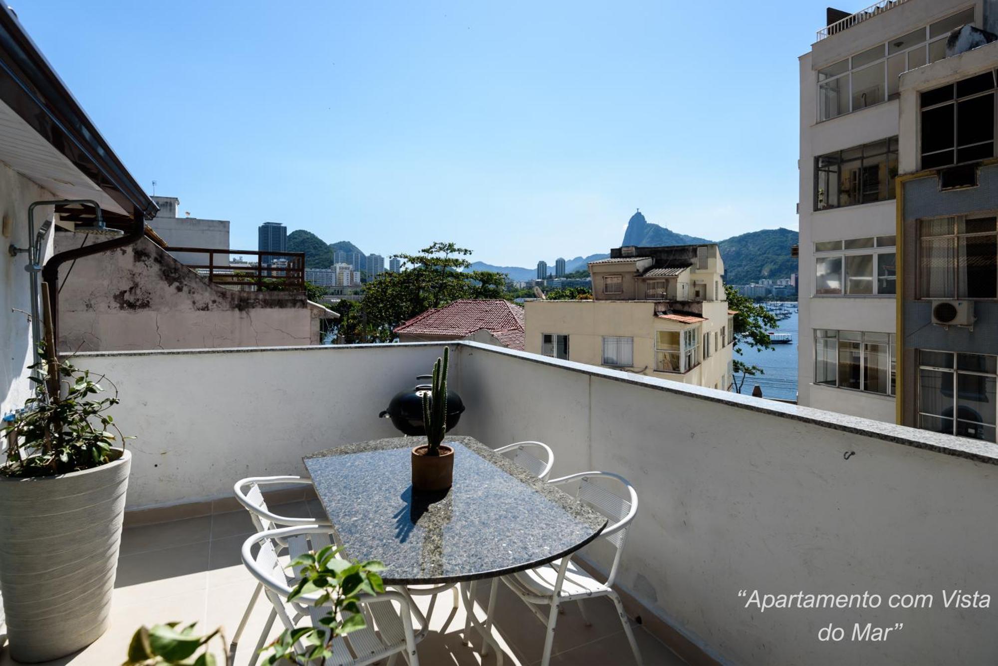 2 Quartos Na Urca Com Vista Para Baia De Guanabara A 700M Pao De Acucar Com Cozinha Completa E Wi-Fi - Bares, Restaurantes E Comercio Local A Poucos Metros Rio de Janeiro Exterior photo